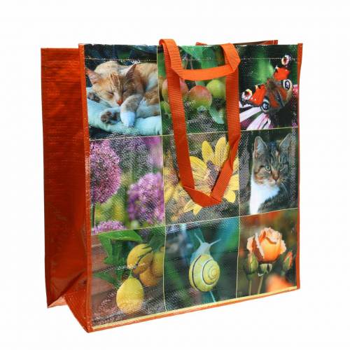 Floristik24 Borsa shopping con manici picnic in plastica 45×20×44cm