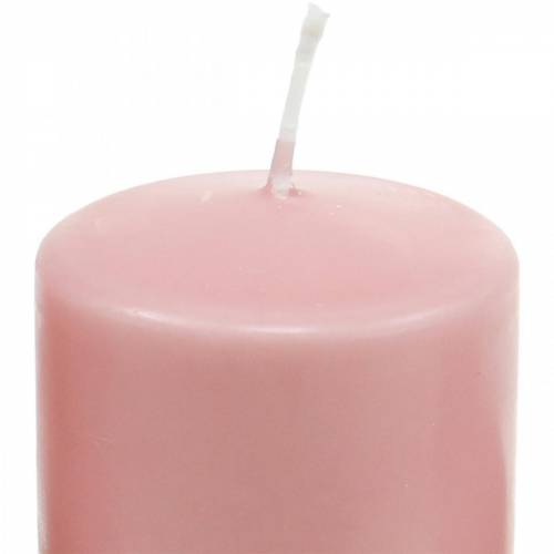 PURE pillar candle 130/60 candela decorativa rosa cera naturale