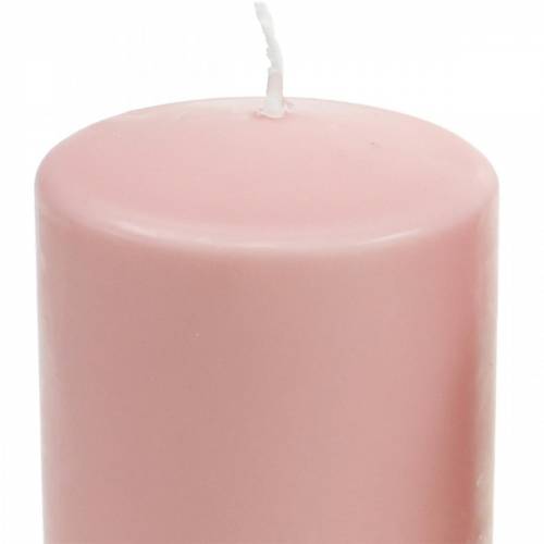 Prodotto Candela a colonna PURE 130/70 candela decorativa rosa cera naturale sostenibile
