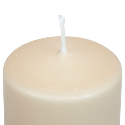 Floristik24 Candela a colonna PURE Candele Wenzel beige 130/60 mm