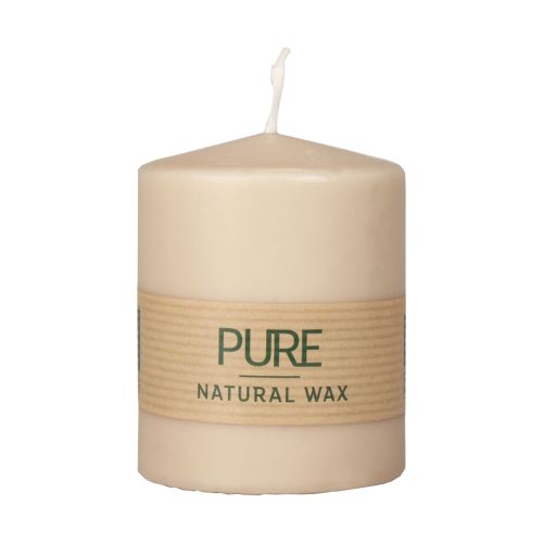 Candela pilastro PURE Candele Wenzel beige Marrone chiaro 90/70 mm