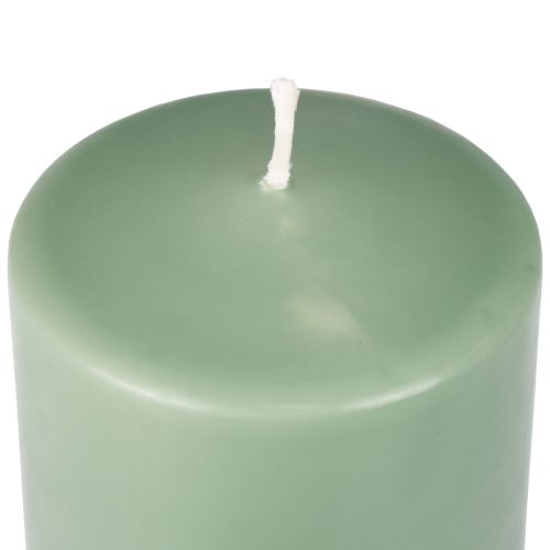 Prodotto Candela a colonna PURE candele Wenzel verde smeraldo 90/70 mm