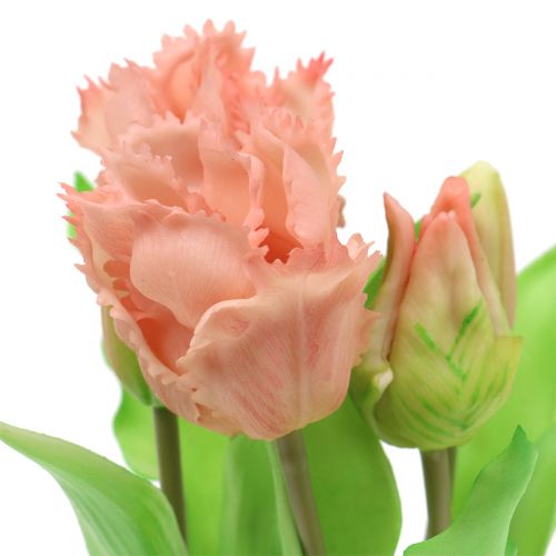 Floristik24 Parrot Tulip Real-Touch in vaso rosa 23cm
