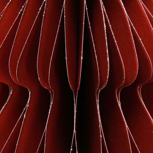 Prodotto Albero di Natale in carta Ciondolo natalizio bordeaux H20cm