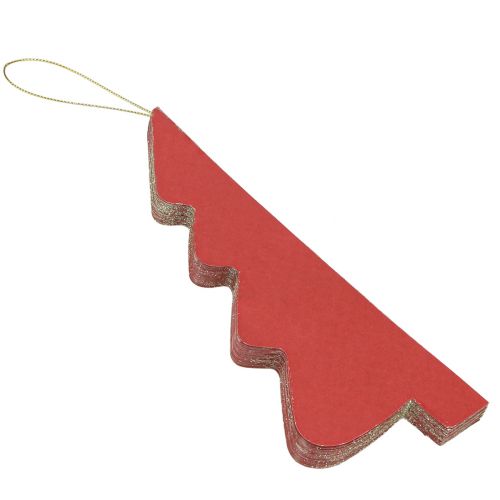 Prodotto Albero di Natale in carta Ciondolo natalizio bordeaux H20cm