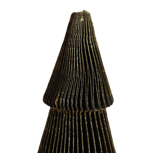 Floristik24 Albero di Natale in carta Albero di Natale in carta Nero H60cm