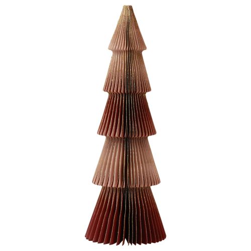 Floristik24 Albero di Natale in carta piccolo bordeaux H30cm