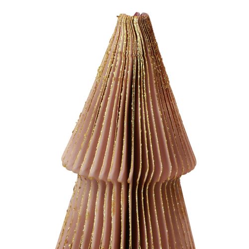 Prodotto Albero di Natale in carta piccolo bordeaux H30cm