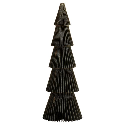 Albero di Natale in carta Abete Piccolo Nero H30cm