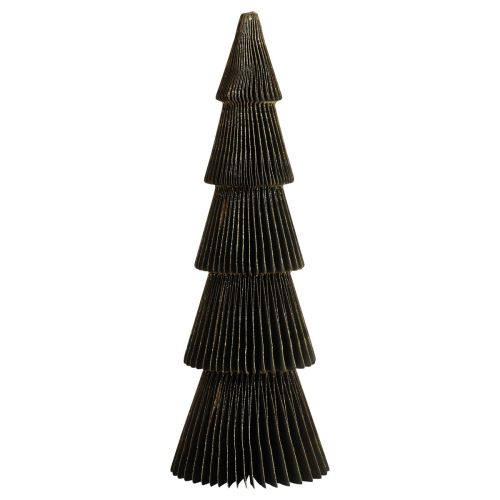 Floristik24 Albero di Natale in carta Abete Piccolo Nero H30cm