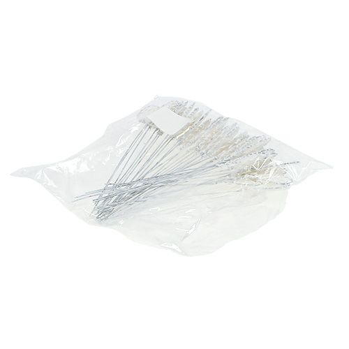 Floristik24 Cuore di carta sul filo bianco 5 cm 36 pezzi