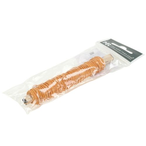 Floristik24 Filo di corda di carta avvolto Ø0,8mm 22m arancione