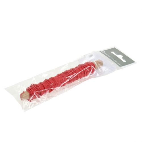 Prodotto Cavo di carta avvolto Ø0.8mm 22m rosso