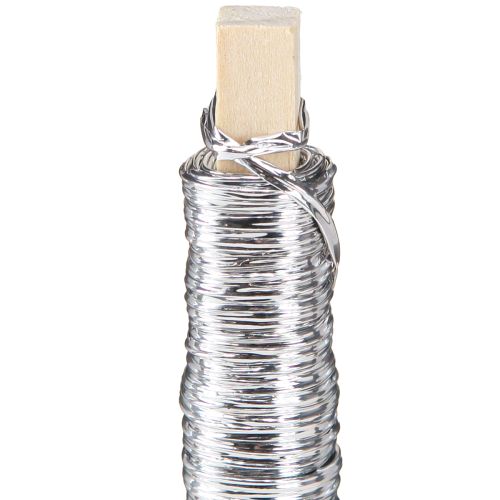 Prodotto Cavo di carta avvolto in filo Ø0,8mm 22m argento