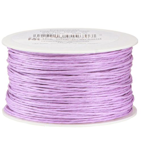 Floristik24 Filo di carta avvolto Ø2mm 100m lavanda