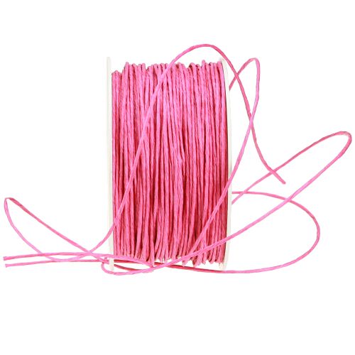Prodotto Cordino di carta avvolto in filo Ø2mm 100m rosa