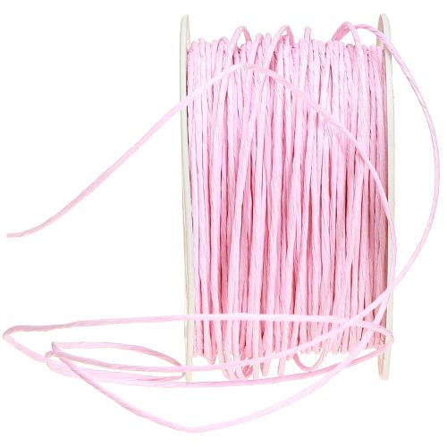 Prodotto Cordino di carta avvolto in filo Ø2mm 100m rosa