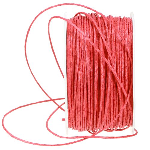 Prodotto Cordino di carta avvolto in filo Ø2mm 100m rosso