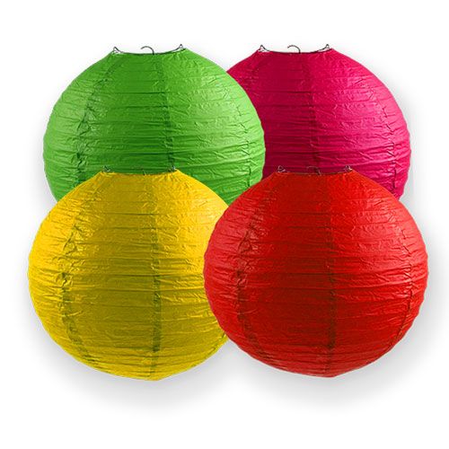 Floristik24 Sorta di lanterne di carta Ø30cm 4 pezzi