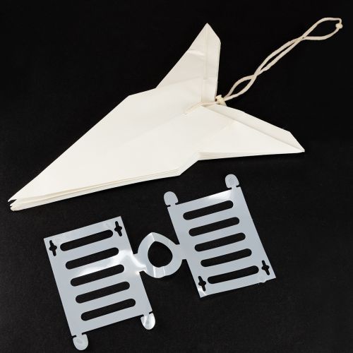 Prodotto Stella di carta, bianco crema, grande stella da appendere, 60 cm