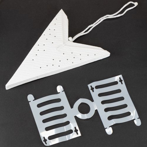 Prodotto Stelle di carta per luci di Natale, bianche, 45 cm, 3 pezzi