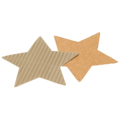 Floristik24 Stelle di carta mix marrone chiaro 3,5 cm-9 cm 120 pz