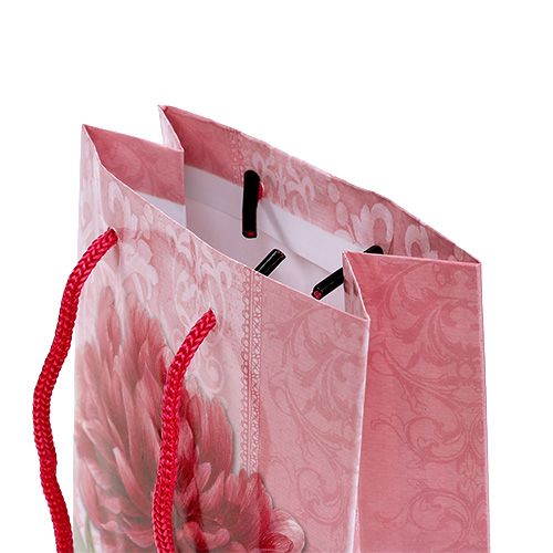 Floristik24 Sacchetto di carta dalia 12 cm x 19 cm rosa