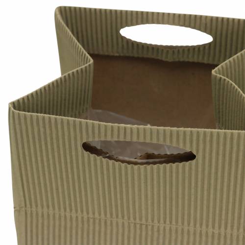 Prodotto Sacchetto di carta Vaso per fiori Fioriera Naturale, Grigio 10,5 cm 12 Pz