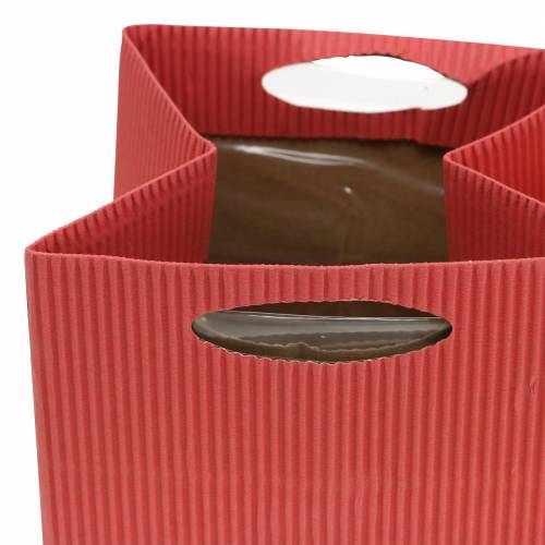 Floristik24 Sacchetto di carta fioriera fioriera mix arancione 10,5 cm 12p