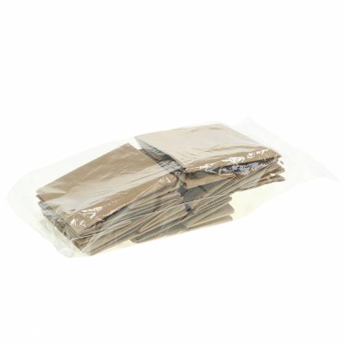 Floristik24 Sacco di carta fioriera fioriera naturale 10,5 cm 6 pezzi