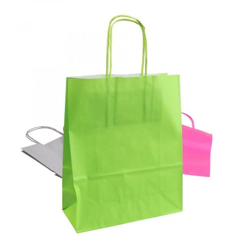 Sacchetto di carta sacchetto regalo carta colorata 18×22×8cm 30p