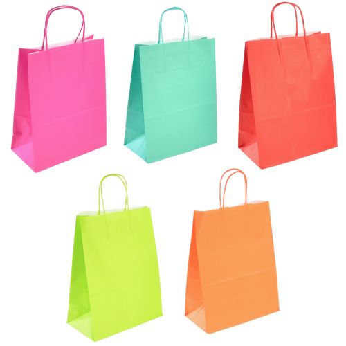 Floristik24 Shopper in carta sacchetto regalo 23x12x30cm colorato 30pz