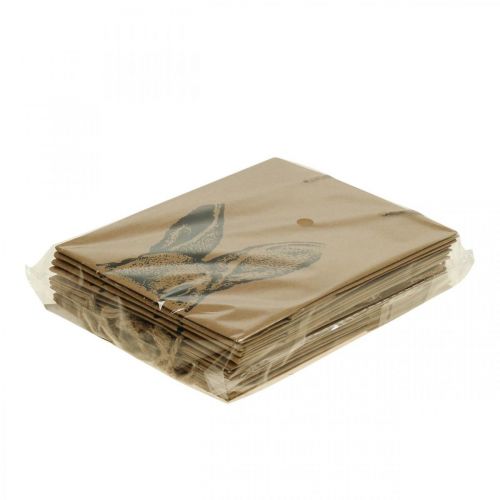 Prodotto Busta regalo Busta pasquale in carta coniglietto marrone 12×6×15 cm 8 pz