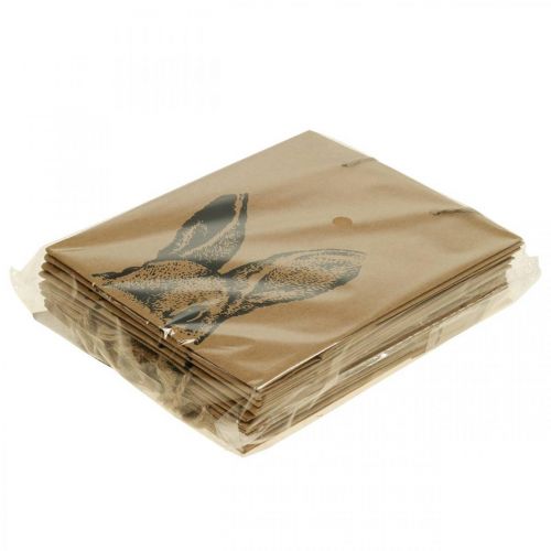 Prodotto Sacchetto regalo Sacchetto di carta pasquale coniglietto marrone 16×6,5×20 cm 6 pezzi