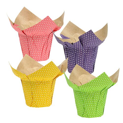Cachepot in carta Ø12cm colori assortiti 8pz
