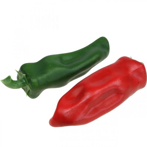 Prodotto Decorazione vetrina Paprika, decorazione vegetale, colori assortiti, H14cm, 4 pezzi