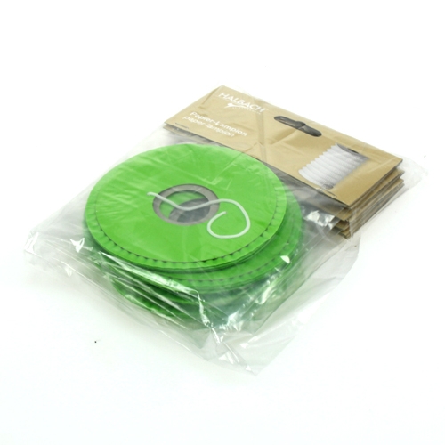 Floristik24 Lanterna di carta verde 10 cm H13 cm 8 pezzi