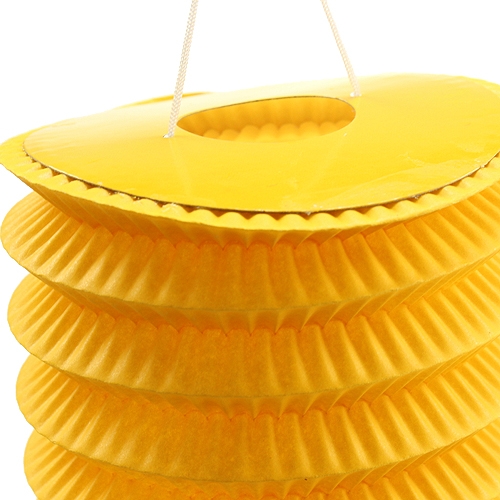 Floristik24 Trenino Lanterna Giallo Ø10cm H13cm 8pz