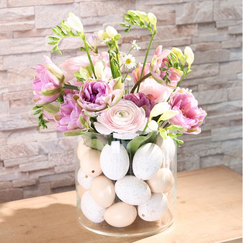 Prodotto Uova Di Gallina Crema Decorazione Pasquale Uova Soffiate 10 pz