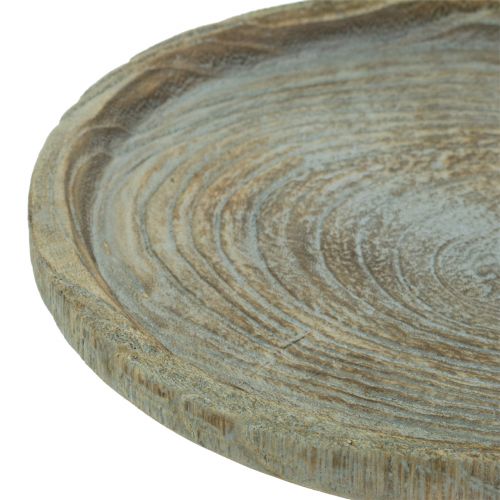 Floristik24 Piatto decorativo in legno di paulonia Ø26cm