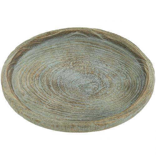 Floristik24 Piatto decorativo in legno di paulonia Ø26cm