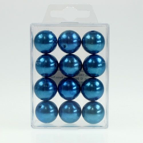 Prodotto Perline decorative Ø2cm blu 12 pz
