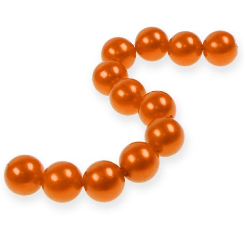 Perline decorative Ø2cm arancio 12p