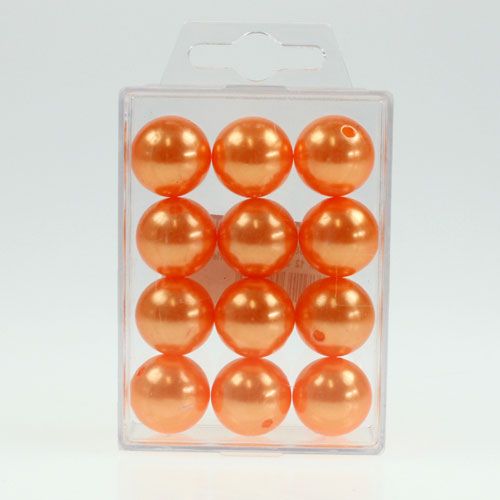 Prodotto Perline decorative Ø2cm arancione 12 pz