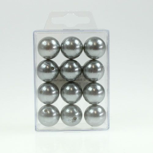Prodotto Perline decorative Ø2cm argento 12 pz