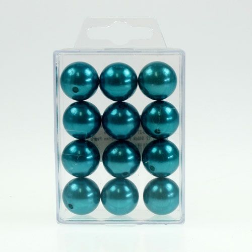 Prodotto Perline decorative Ø2cm turchese 12 pz