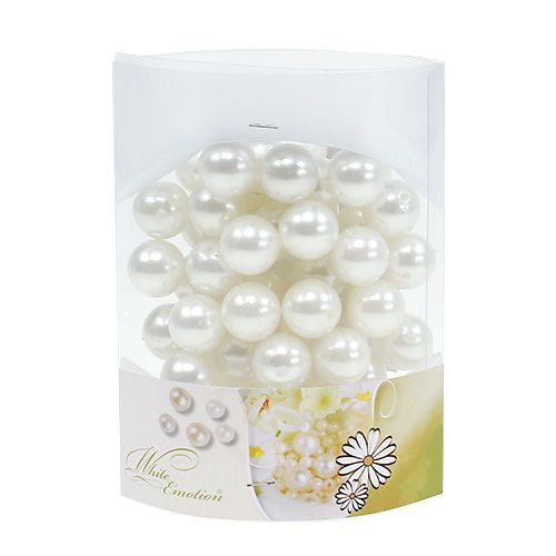 Floristik24 Perle bianche Ø20mm 200g 50pz