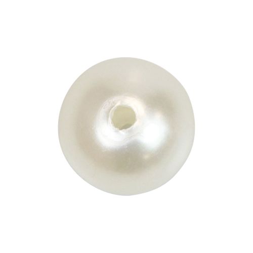Prodotto Perline da infilare perline artigianali bianco crema 12 mm 300 g
