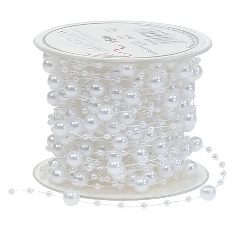 Prodotto Cavo di perle bianco 6mm 15m
