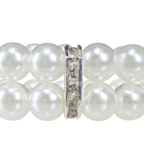 Prodotto Nastro di perle perle decorative color avorio Ø6cm